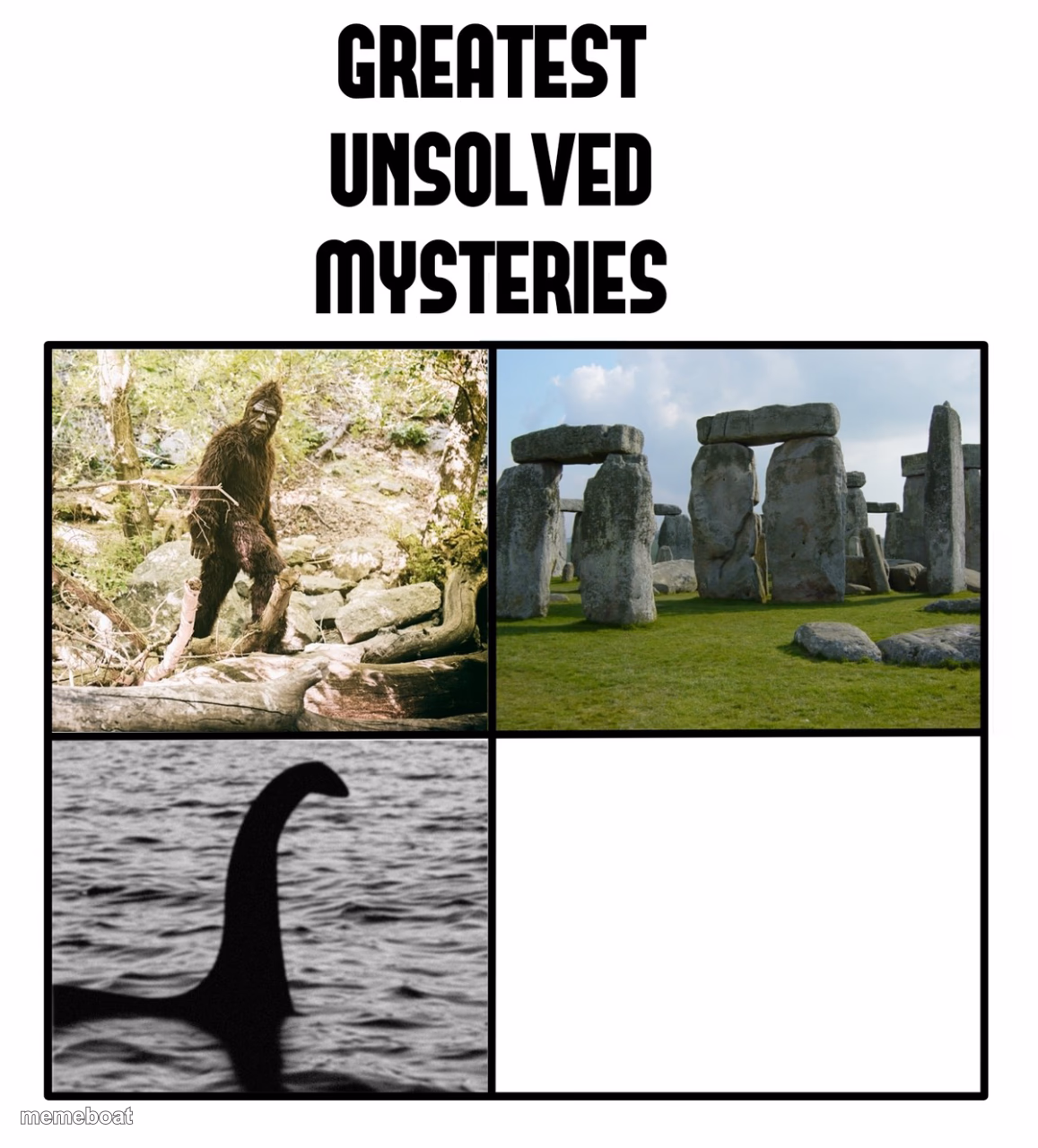 unsolved mysteries - meme generator image preview