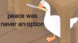 Untitled Goose Peace Was Never an Option