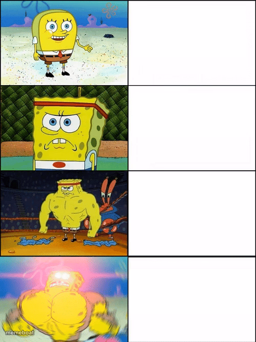 Upgraded strong spongebob - meme generator image preview