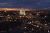 US Capitol Building At Night