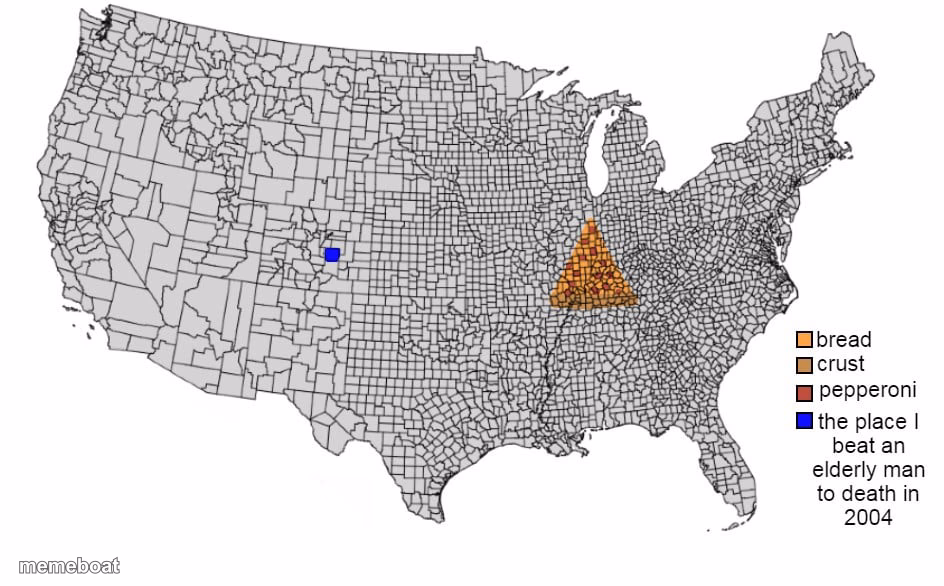 Us map but I drew a pizza - meme generator image preview