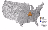 Us map but I drew a pizza