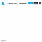 US-President-Joe-Biden announcement with blue bunny icon