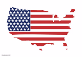 usa map flag