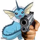 Vaporeon holds you at gunpoint - meme generator image preview