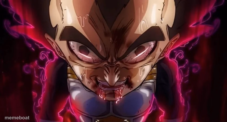 vegeta drool - meme generator image preview