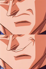 vegeta evil smile