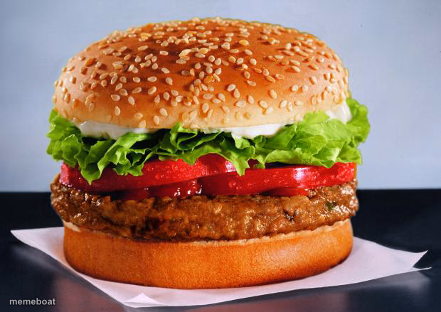 veggie burger no heart disease - meme generator image preview