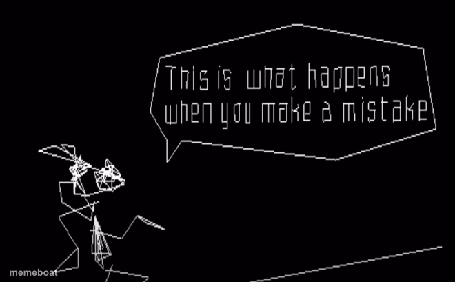 Vib-Ribbon This Is What Happens When You Make A Mistake - meme generator image preview