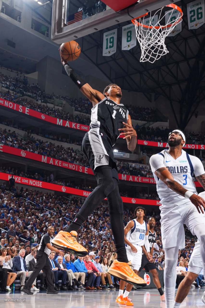 Victor Wembanyama Dunking - meme generator image preview