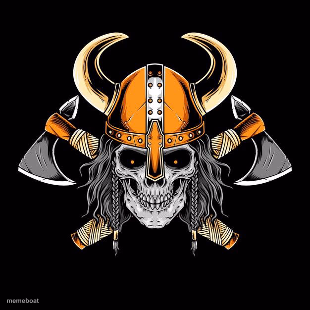 Viking skull - meme generator image preview