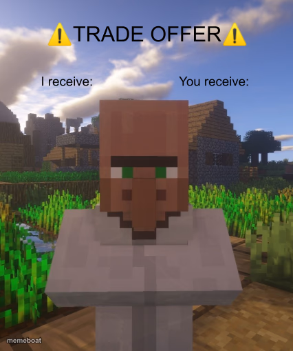 Villager Trade Offer - meme generator image preview