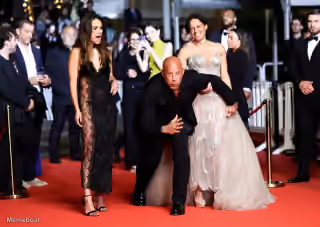 Vin Diesel Pretends to Race