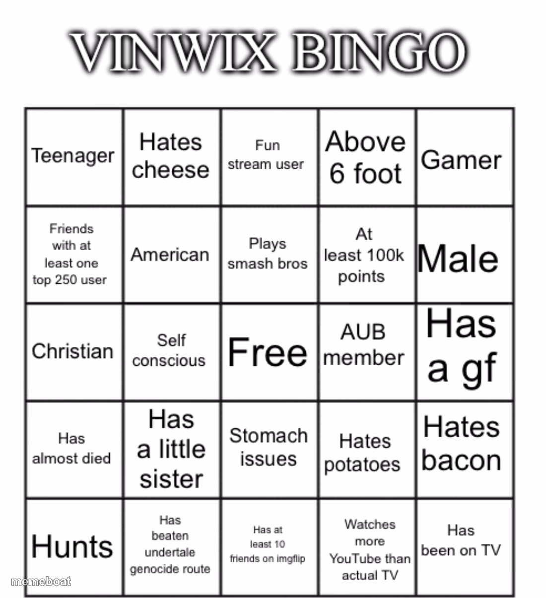 VinWix bingo - meme generator image preview