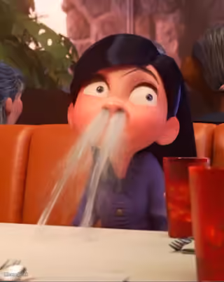 Violet Snorting Water