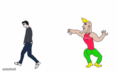 Virgin vs Chad - meme generator image preview