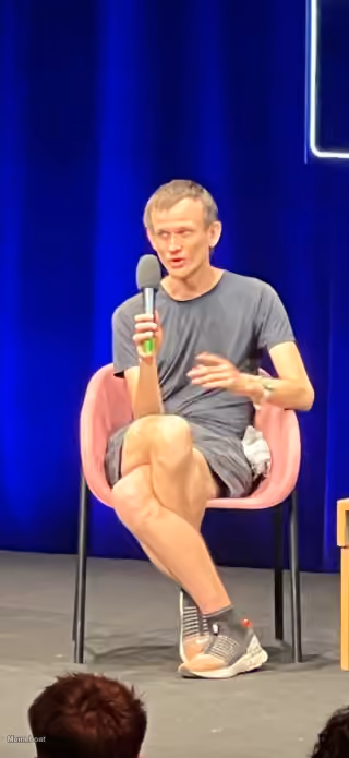 Vitalik Buterin Crossed Legs