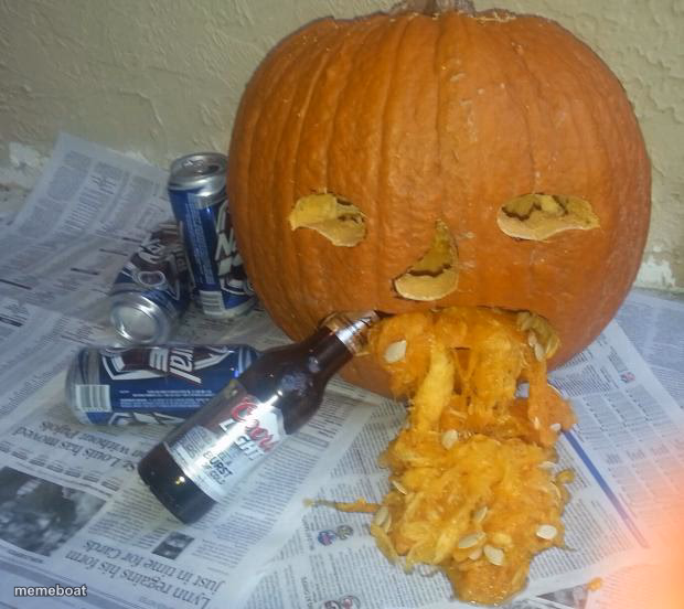 vomit pumpkin - meme generator image preview