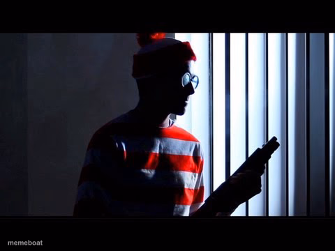 Waldo with gun - meme generator image preview