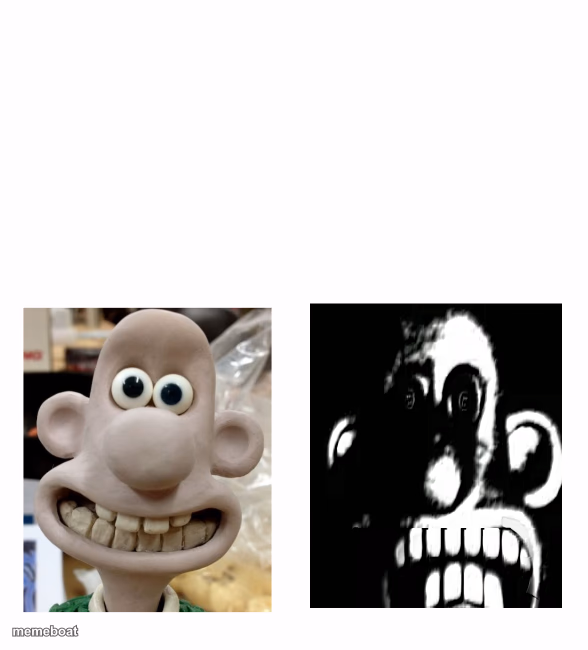 Wallace Becomes Uncanny - meme generator image preview