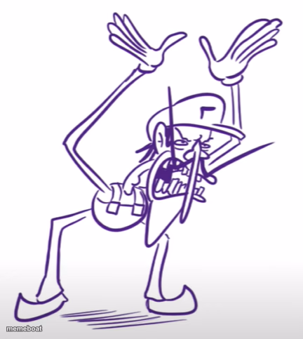 Waluigi Angry - meme generator image preview