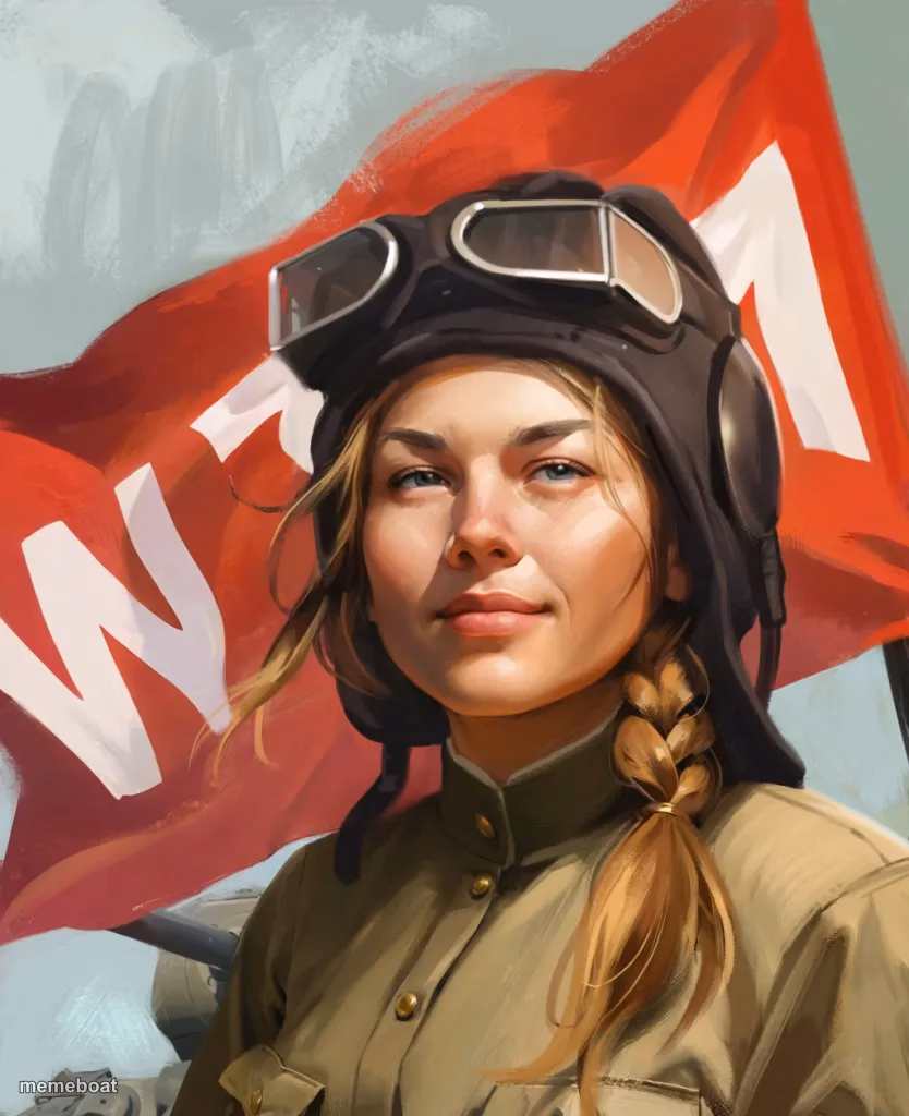 War Thunder Mobile Woman - meme generator image preview