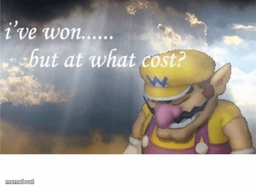 Wario sad - meme generator image preview