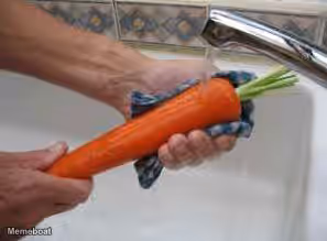 Washing A Carrot