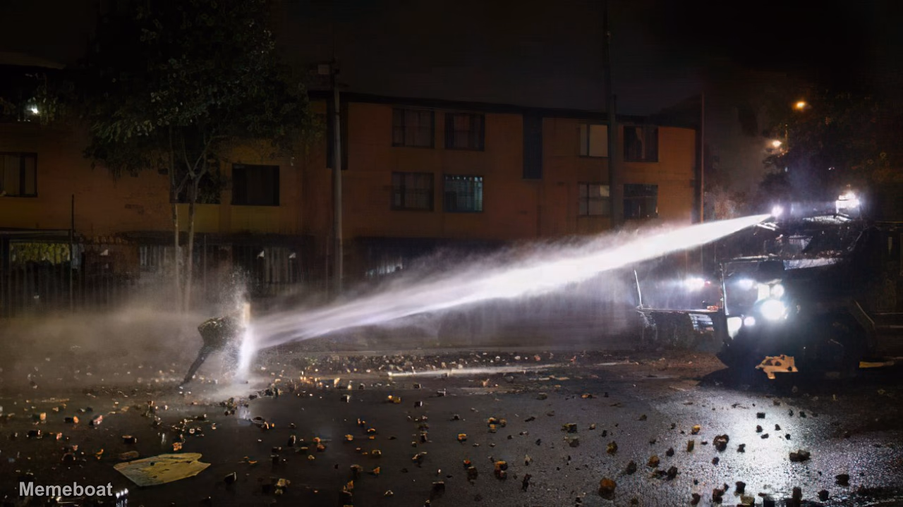 Water Cannon Guy - meme generator image preview