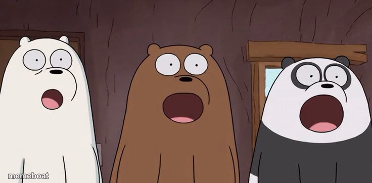 We bare bears suprised - meme generator image preview