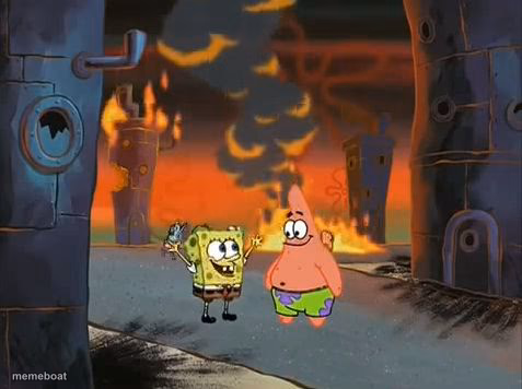 "We did it, Patrick! We saved the City!" - meme generator image preview