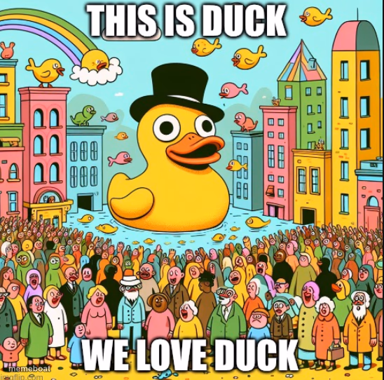 we love duck - meme generator image preview