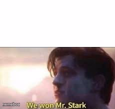 we won mr stark - meme generator image preview