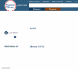Webster's Dictionary