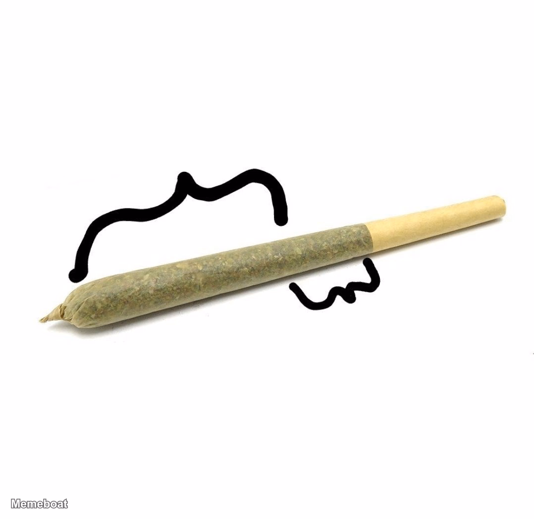 Weed Joint with Brackets - meme generator image preview