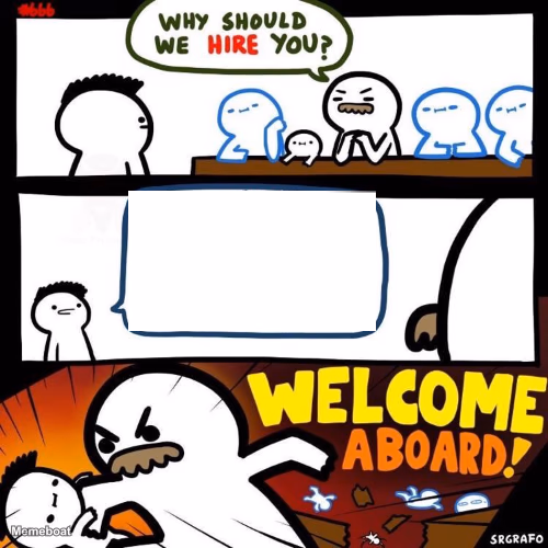 Welcome Aboard - meme generator image preview