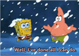 well, i've done all i can do patrick
