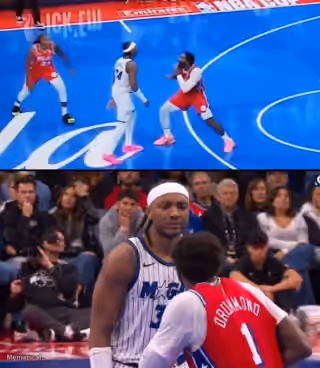 Wendell Carter JR. Reaction to Andre Drummond Squaring Up NBA