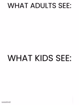 What Adults See & What Kids See