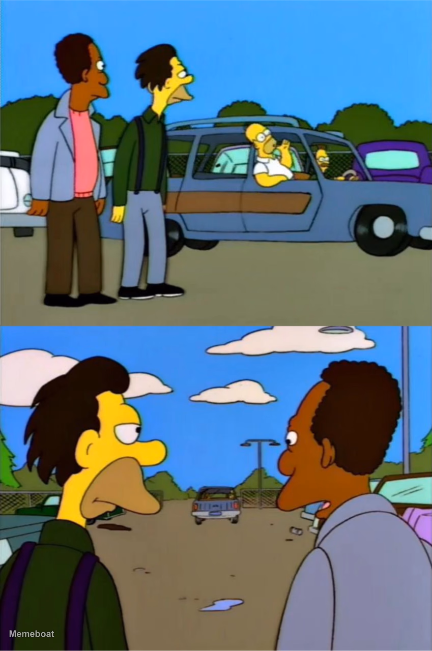 What Did He Say? I Don't Know, Something About Being Gay - the Simpsons - meme generator image preview
