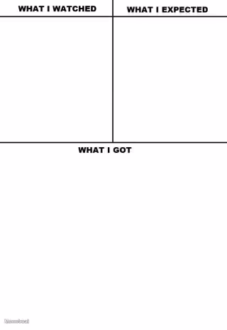 What I Watched/ What I Expected/ What I Got