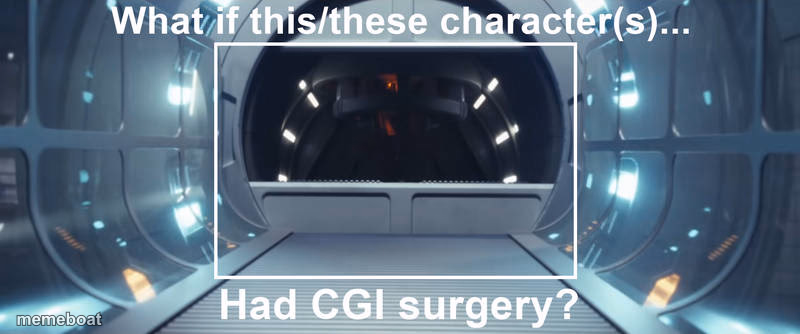 What If This/These Characters Had CGI Surgery - meme generator image preview