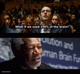 What if we used 100 % of the brain?