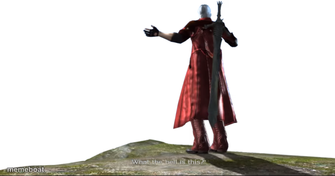 What the hell is this? - DMC4 - meme generator image preview