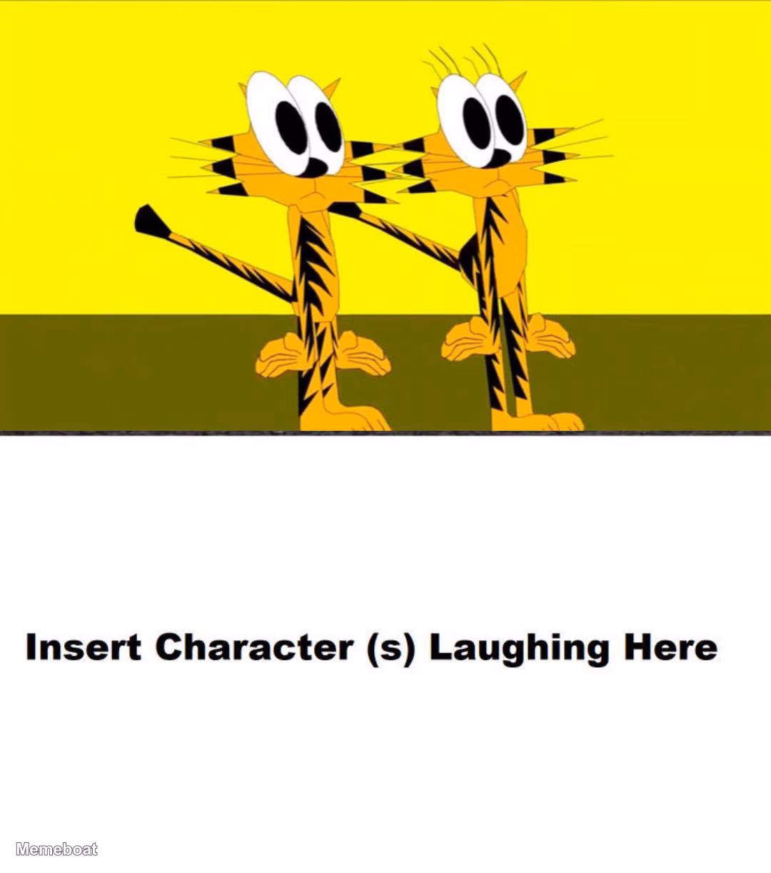 Two Tigers Laughing - meme generator image preview
