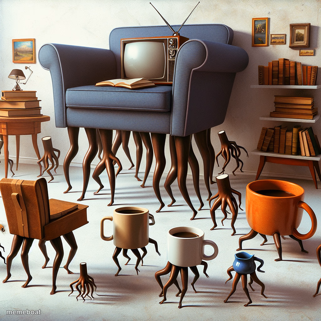 When everything I own grows legs and walks away. - meme generator image preview
