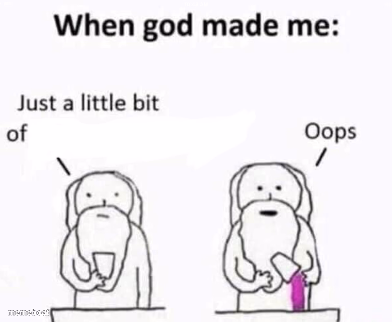 When god made me - meme generator image preview