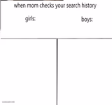 when mom checks your search history