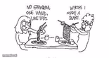 When my Grandson learn to knit