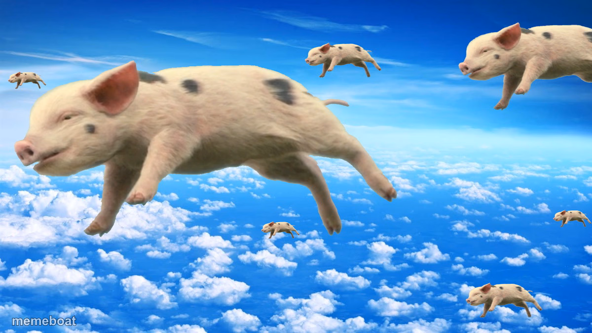 When Pigs Fly - meme generator image preview